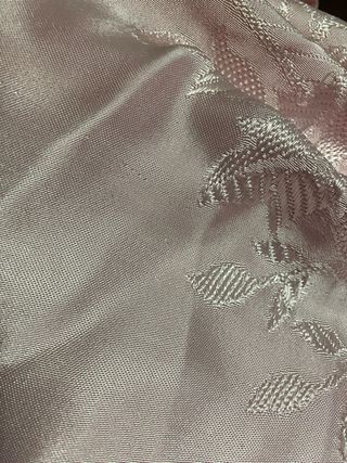 Colcha Rosa Cetim com Padrão Floral 1,85 m X 2,10