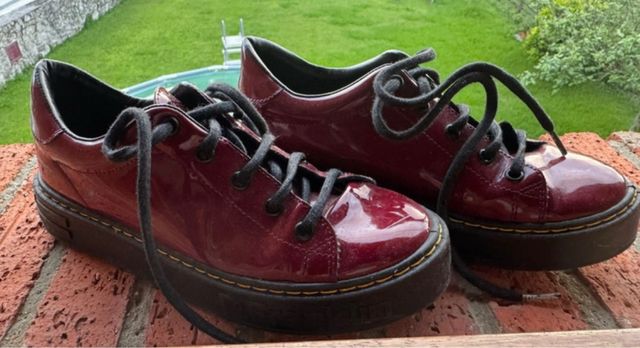 Zapatos D.Franklin charol burdeos