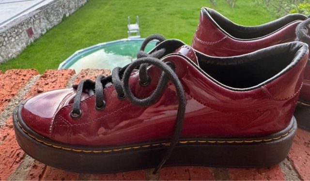 Zapatos D.Franklin charol burdeos