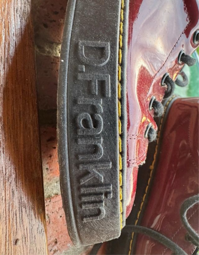 Zapatos D.Franklin charol burdeos