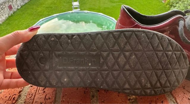 Zapatos D.Franklin charol burdeos