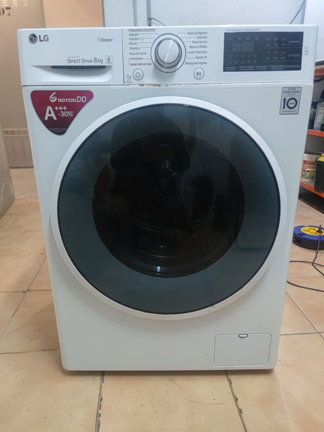 Lavadora LG Direct Drive 8kg Blanca