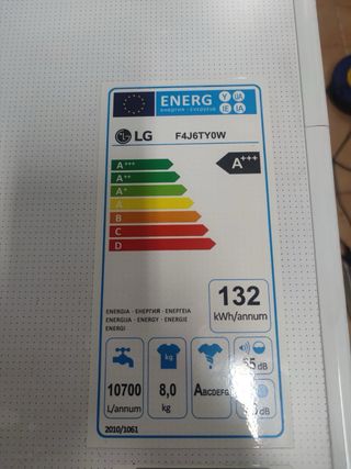 Lavadora LG Direct Drive 8kg Blanca