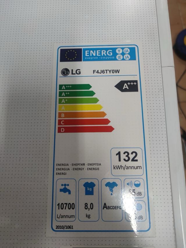 Lavadora LG Direct Drive 8kg Blanca
