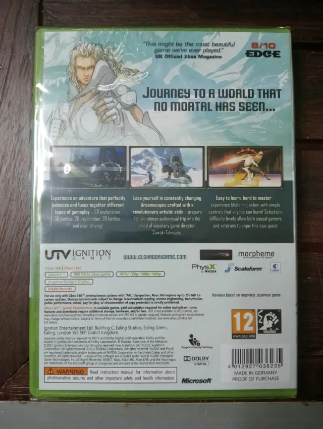 VENDUTO El Shaddai Ascension of Metatron PAL Xbox