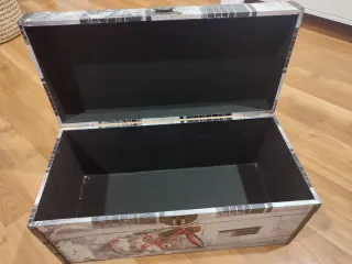 Baúl decorativo con diseño de bicicleta