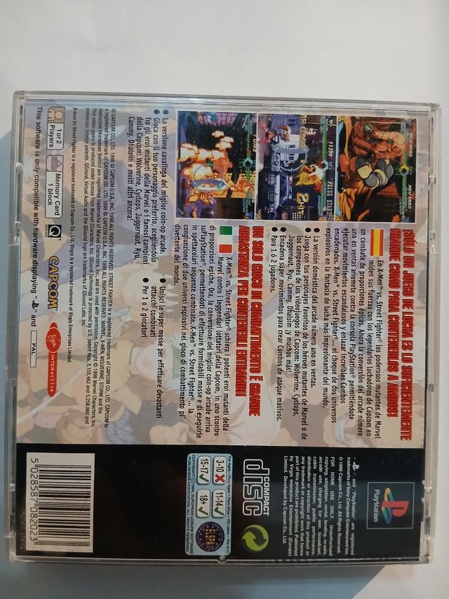 X-Men vs Street Fighter PS1 PAL ESP