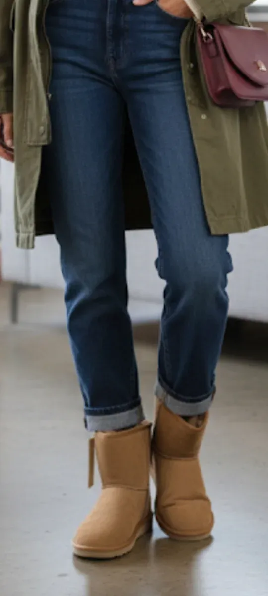 Botas estilo UGG beige/marrón