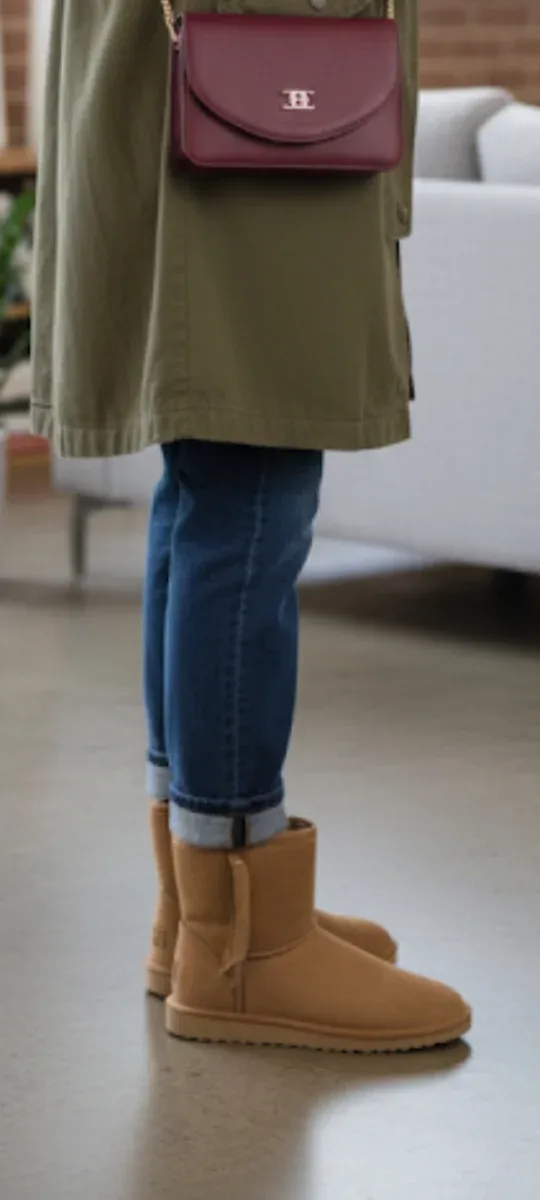 Botas estilo UGG beige/marrón