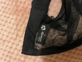 Vestido fiesta negro y dorado T S