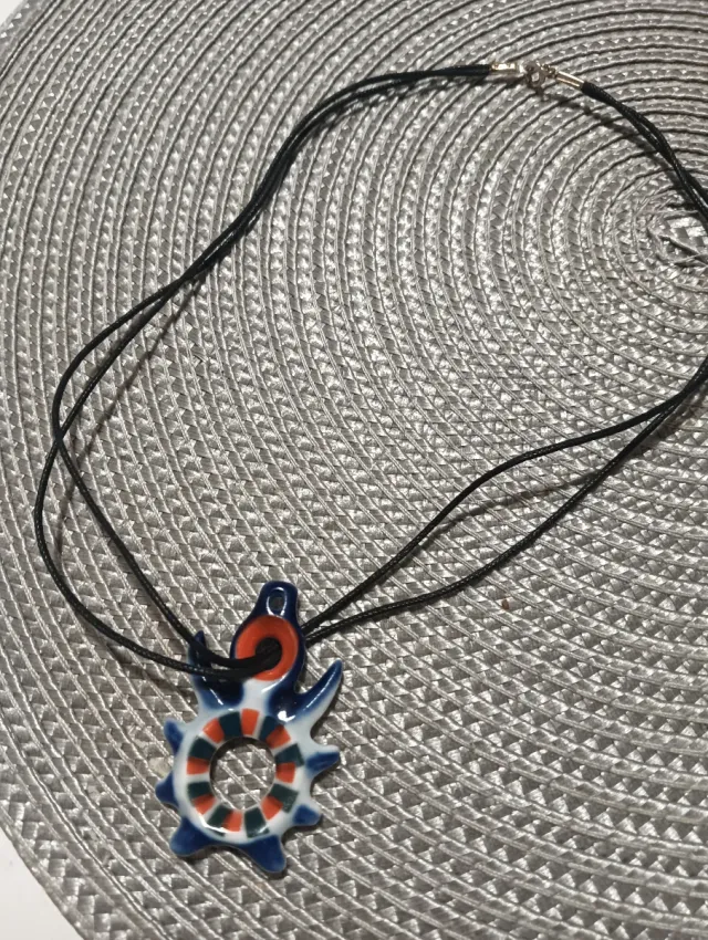 Amuleto Sargadelos Tortuga Azul Naranja