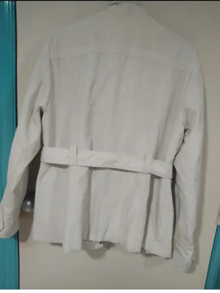 Chaqueta acolchada beige