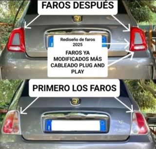 FARI PIU CABLAGGIO FIAT 500 RESTYLING 2025 MODIFIC