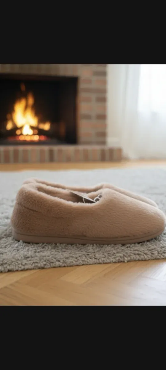 Zapatillas de casa calentitas beige