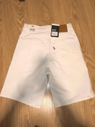 Pantalón corto blanco mujer Levis