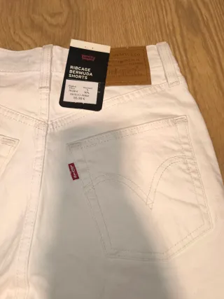 Pantalón corto blanco mujer Levis
