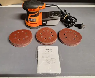 Lijadora Orbital Tacklife + Discos