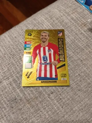 Cromo Lewandowski y griezmann Balón de Oro Adrenal