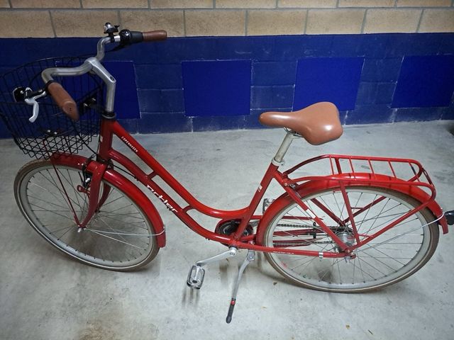 Bicicleta Paseo Roja Freno Pedal