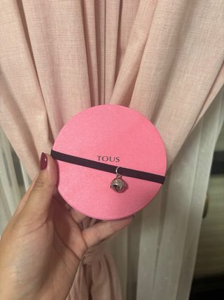 Colgante Tous Oso Perla Negro Plata