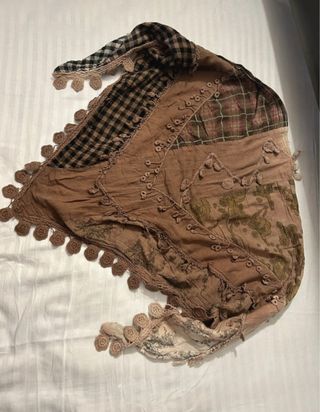 Foulard donna beige e marrone