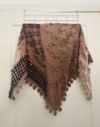 Foulard donna beige e marrone