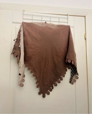 Foulard donna beige e marrone