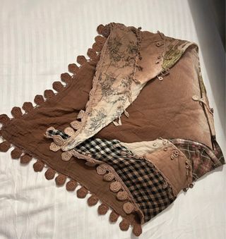 Foulard donna beige e marrone