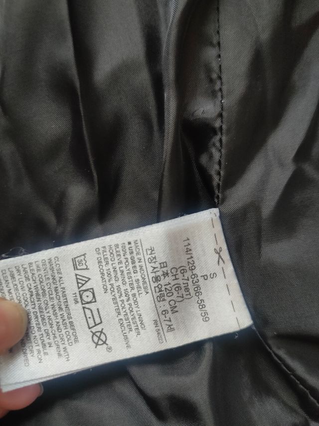 Abrigo GAP niño Talla S Azul ( 120cm)