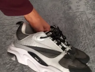 Zapatillas Dior B22 Gris y Blanco