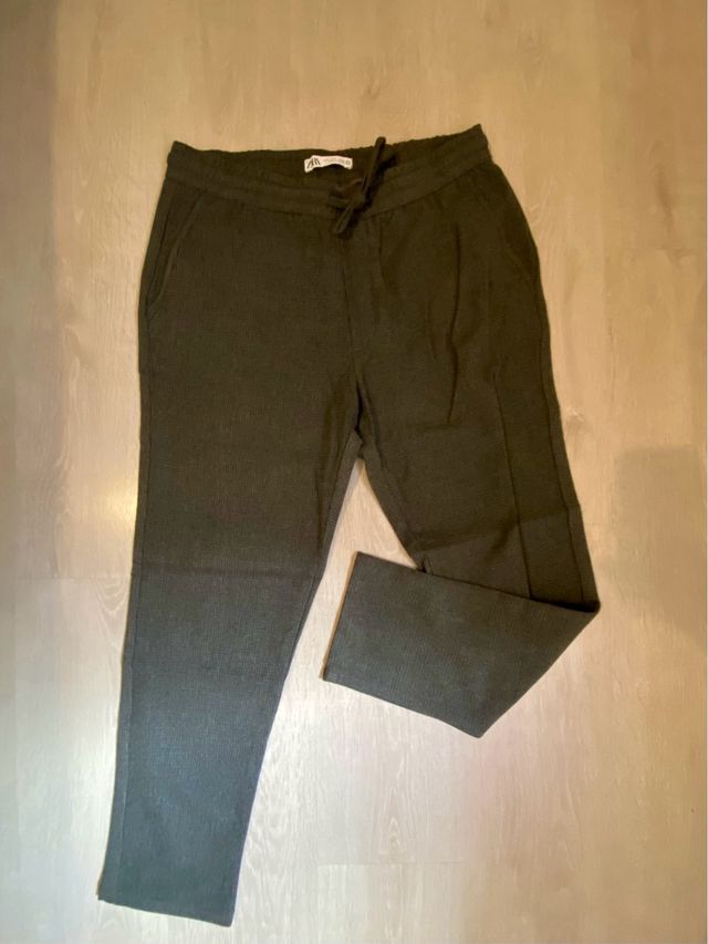 Jogger Zara Hombre Verde Oliva
