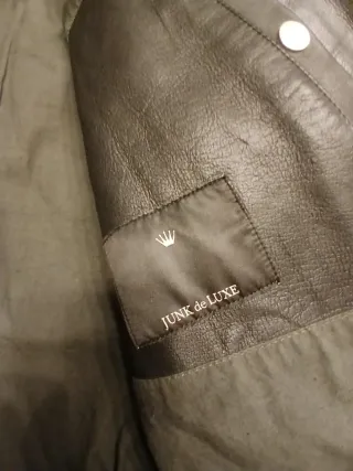 Giacca uomo pelle nera tipo chiodo