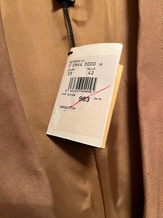 Abrigo dorado fiesta marca El Caballo + regalo