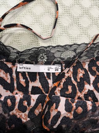 Vestido lencero estampado leopardo