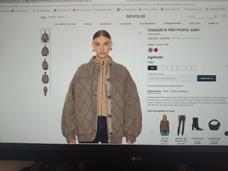 Chaqueta Free People Juno Talla XS Marrón