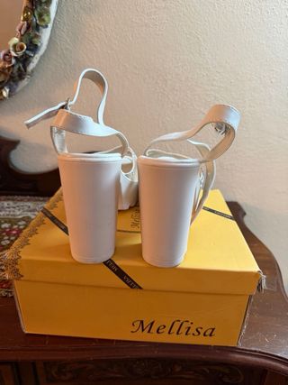 Scarpe Mellisa donna bianche tacco alto