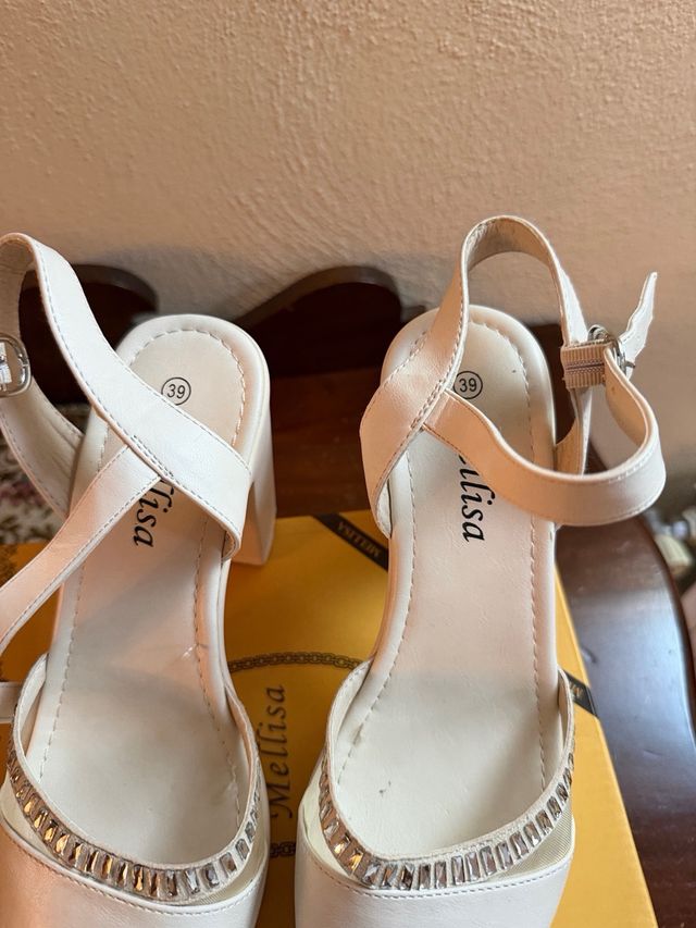 Scarpe Mellisa donna bianche tacco alto