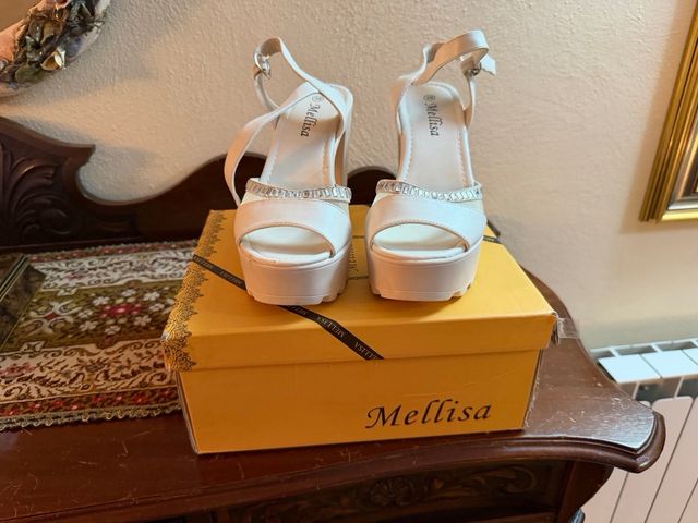Scarpe Mellisa donna bianche tacco alto