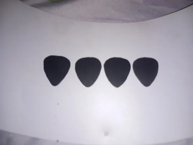 Púas guitarra/bajo artesanales (4 unidades)