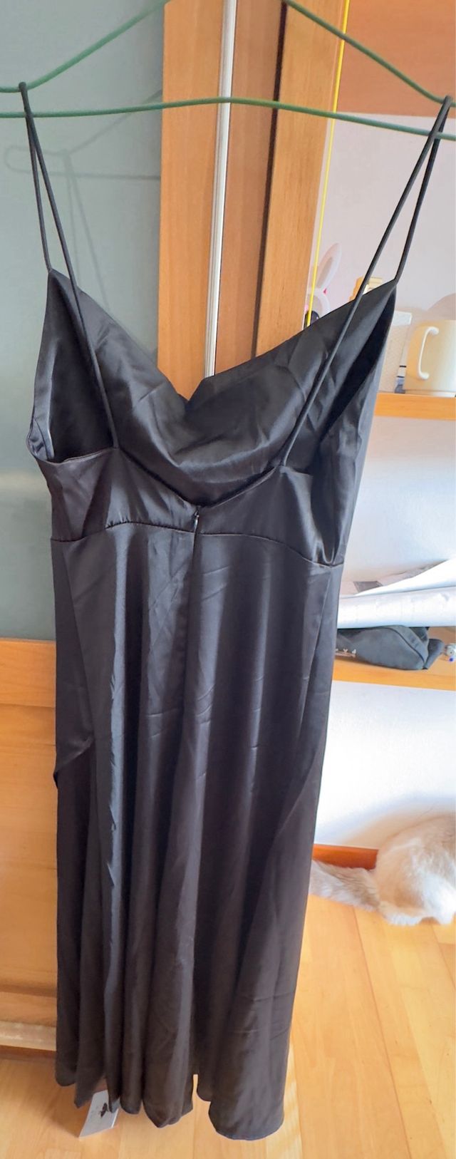 Vestido de seda negro