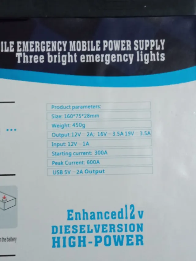 Avviatore Emergenza Auto Moto Jump Starter