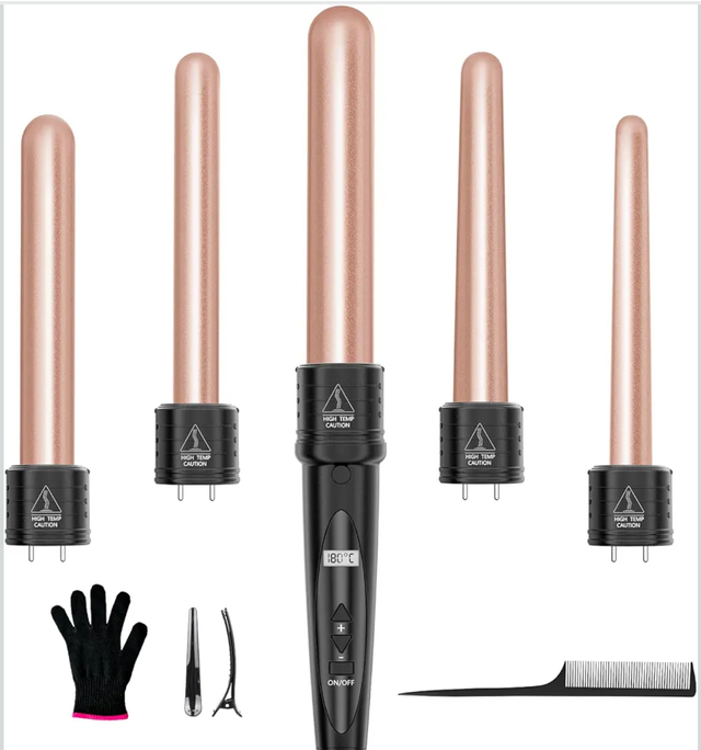 Rizador de pelo 5 en 1 Cerámico Anti Frizz Nuevo