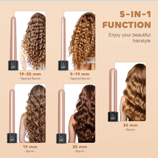 Rizador de pelo 5 en 1 Cerámico Anti Frizz Nuevo