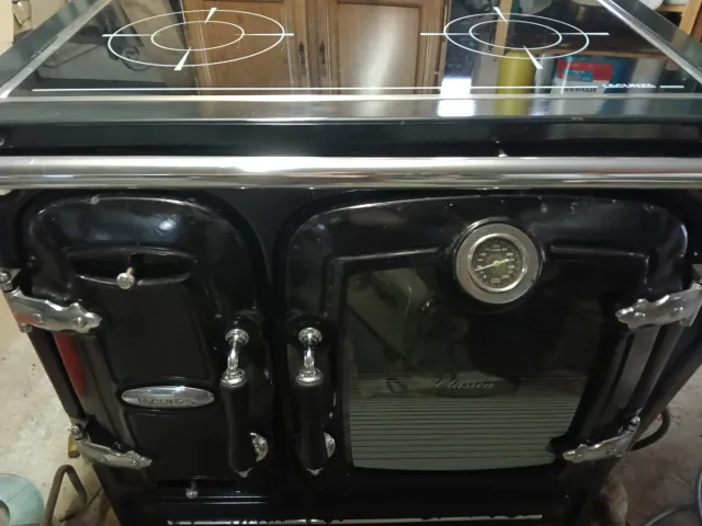 Cocina de leña con tubos inox incluidos