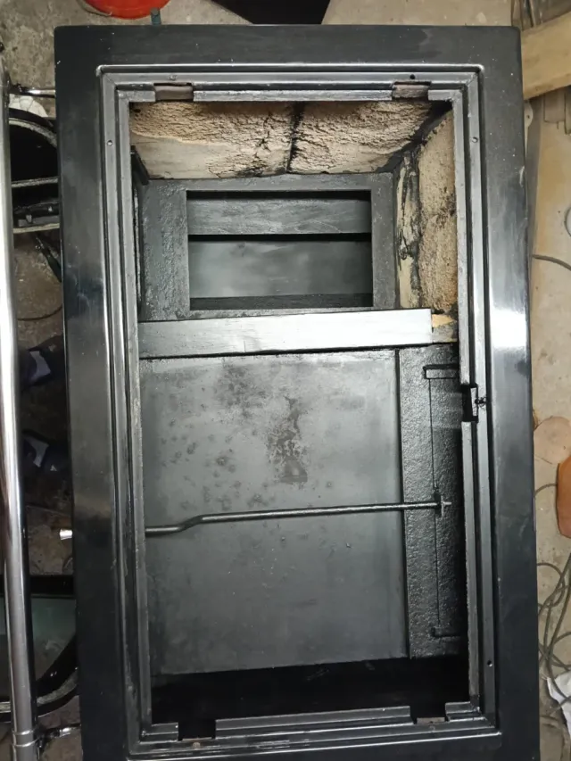 Cocina de leña con tubos inox incluidos