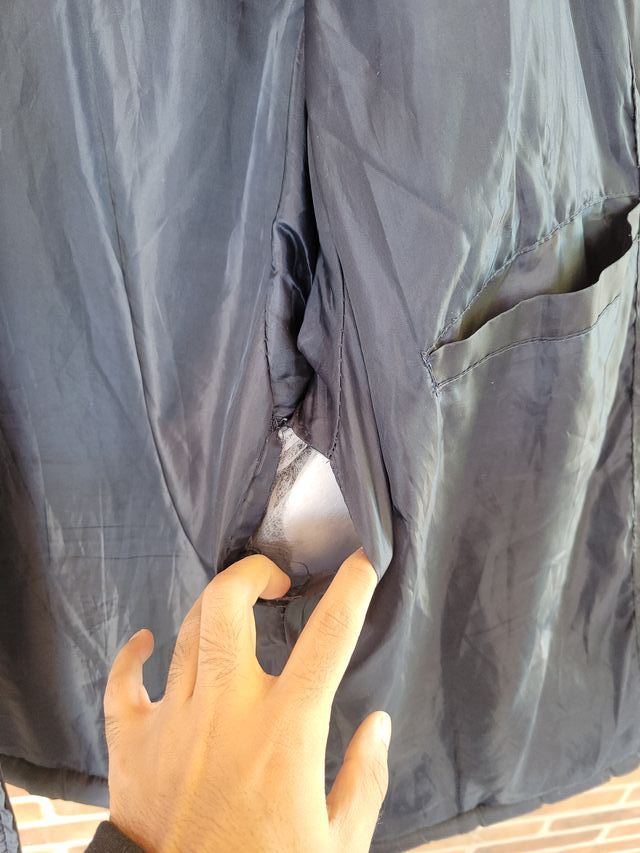 Chaqueta Real Madrid acolchada negra Talla L