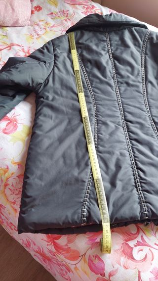 Parka M.BUSTOS gris forro estampado talla 44