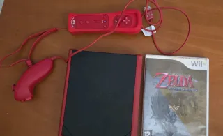 Nintendo Wii Roja + Juego Zelda