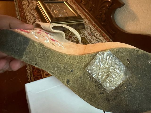 Scarpe con tacco Bellamica beige e rosa