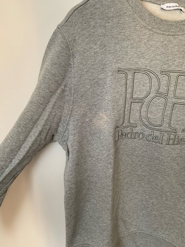 Sudadera Pedro del Hierro gris cuello redondo